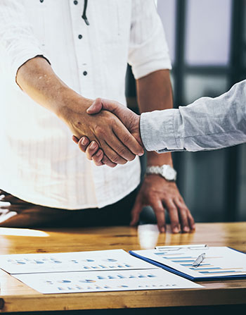 Partnership handshake